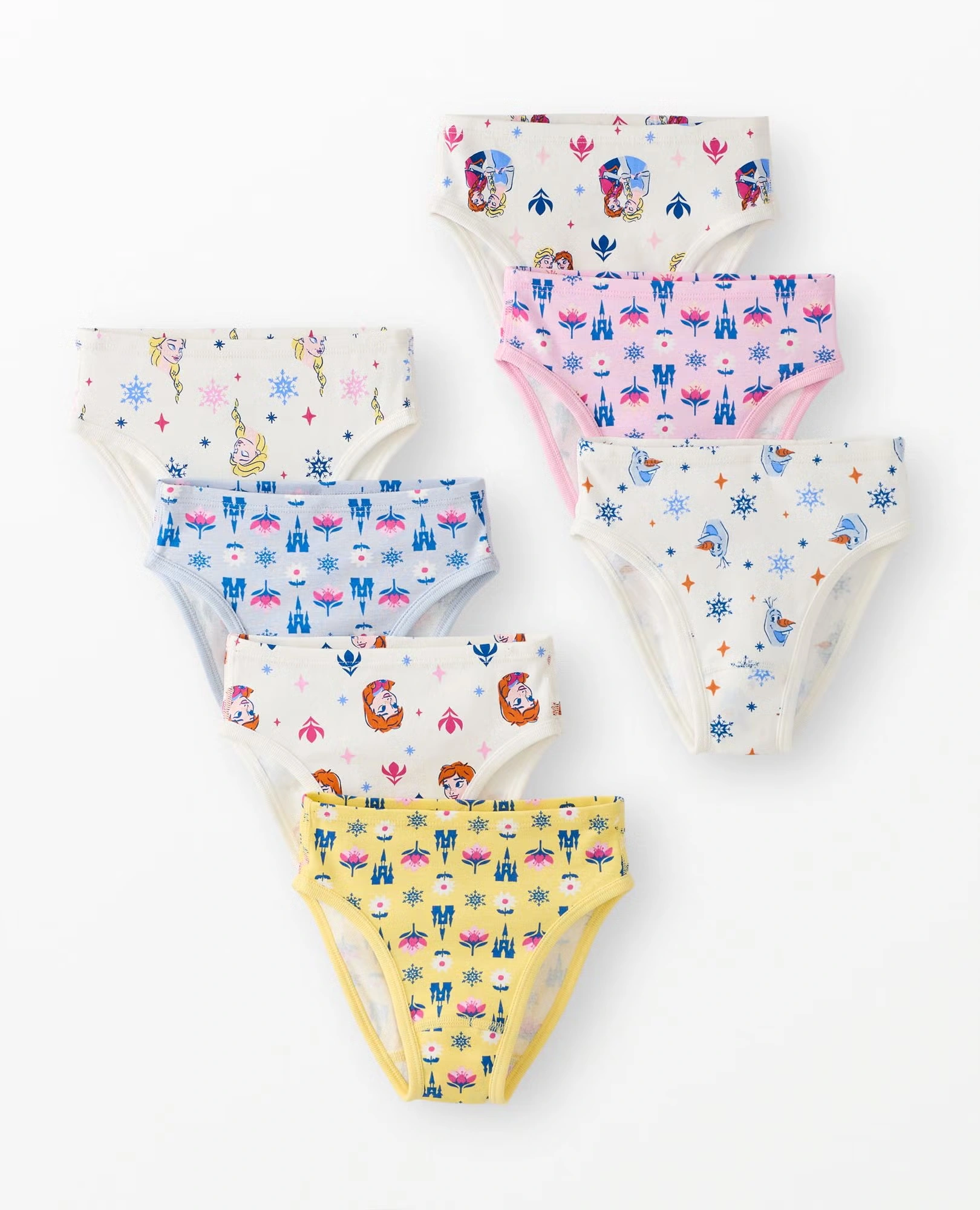 7-Pack Disney Frozen 2 Organic Cotton Hipster Underwear Spring Frozen Unders 7pk