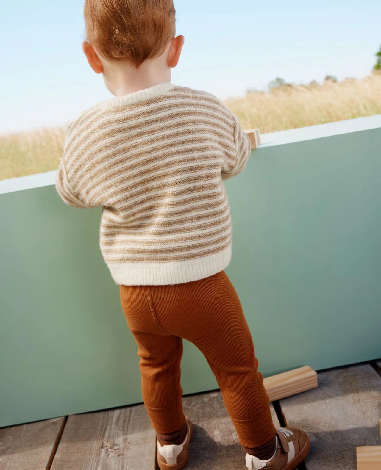Baby Ribbed Leggings Dogwood