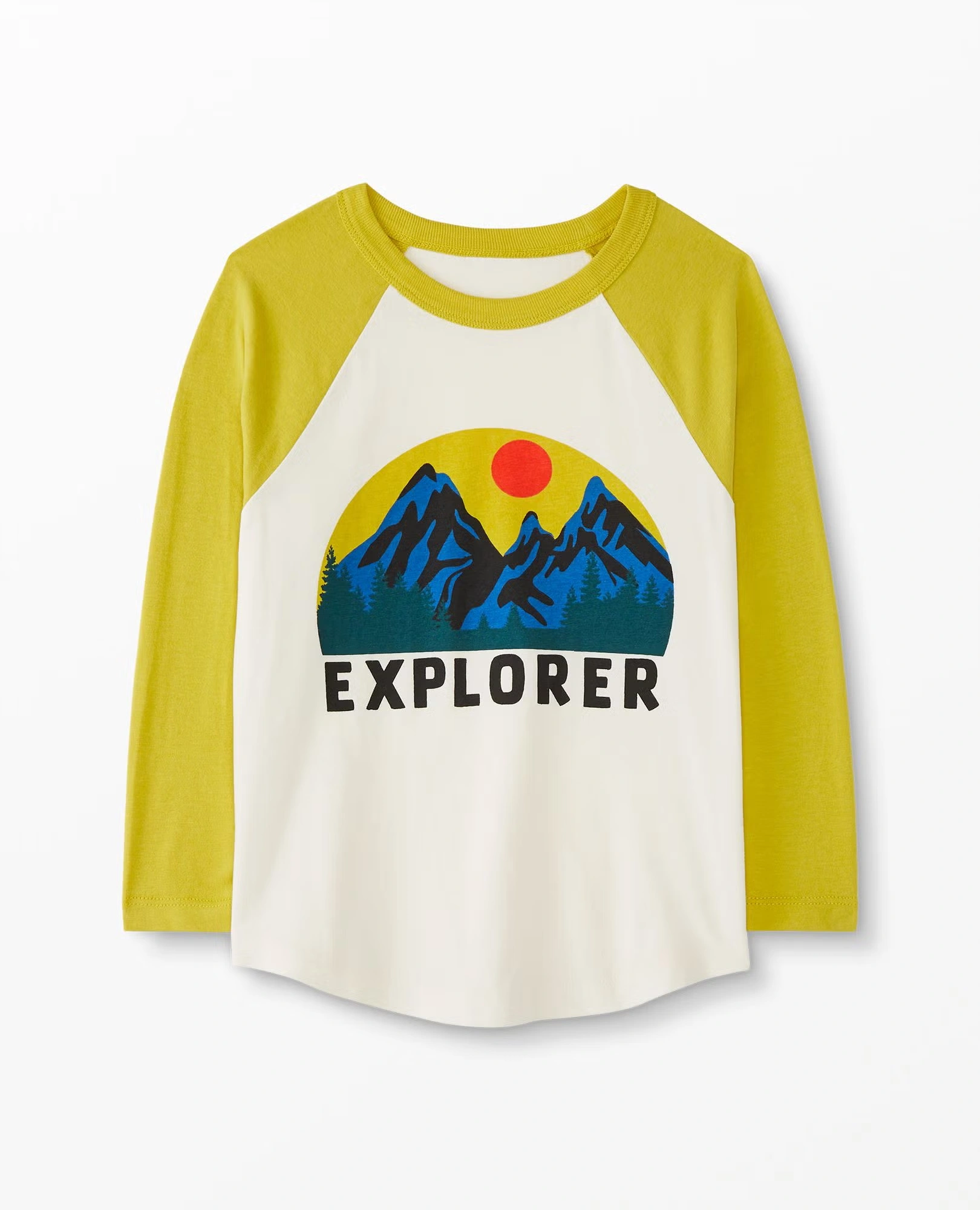Long Sleeve Relaxed Fit Graphic Baseball T-Shirt Vroom Vroom
