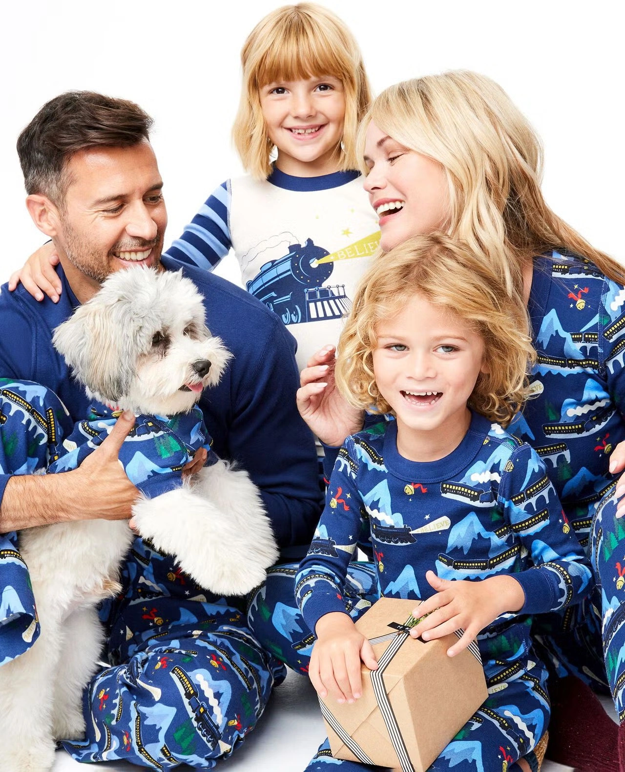 Women's Warner Bros™ Discovery The Polar Express Long John Pajama Top Polar Express Family