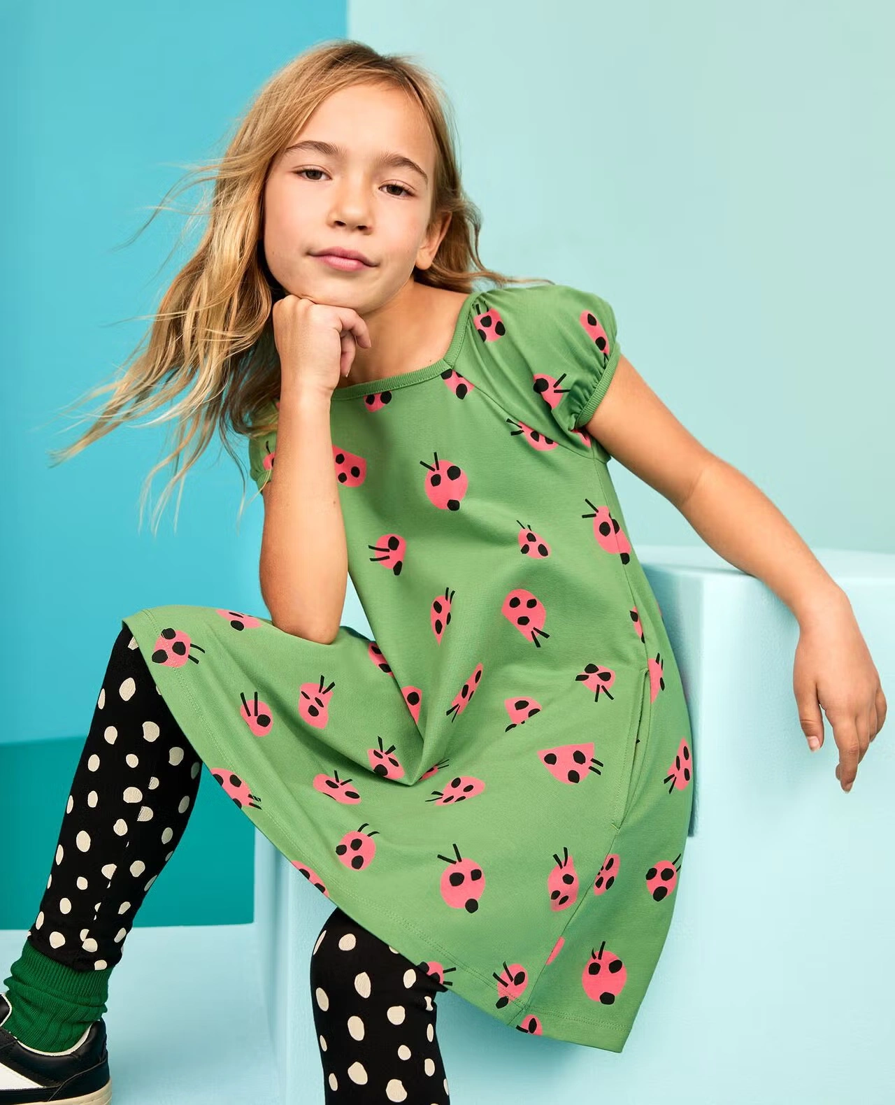 Leggings Spots on Black