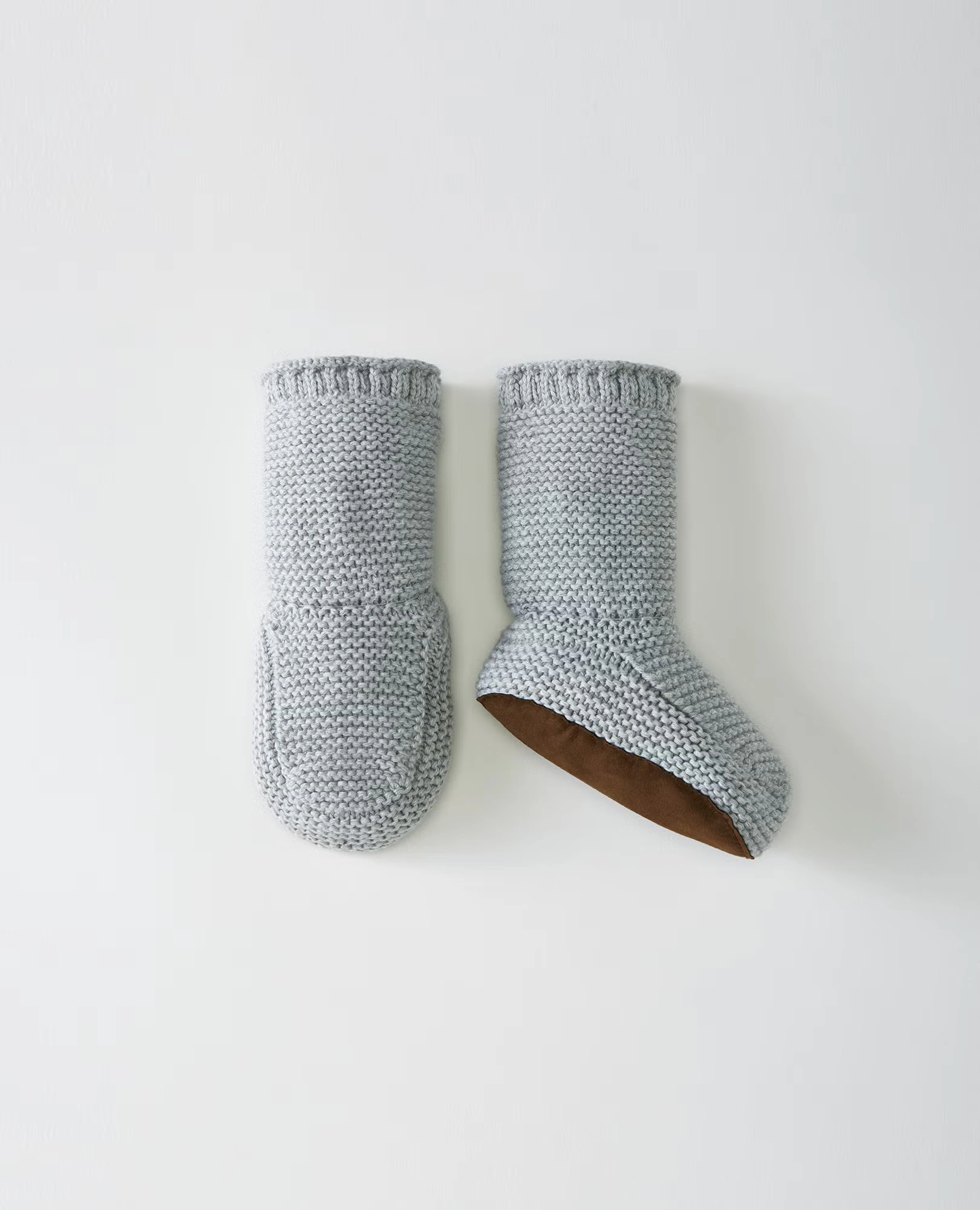 Baby Sweaterknit Booties Blush Pink