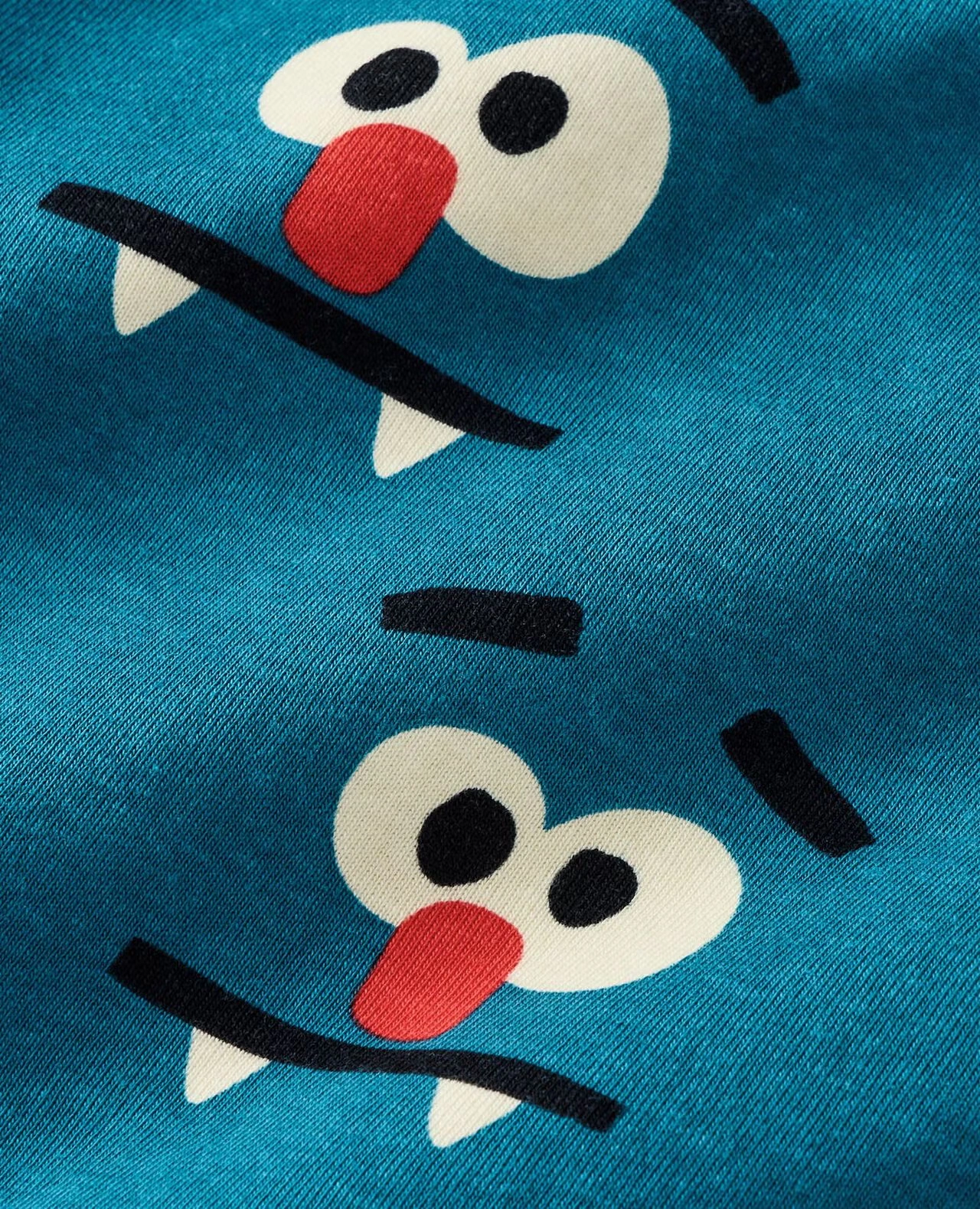 Halloween HannaJams™ Pajama Set Monster Face on Atlantic Blue