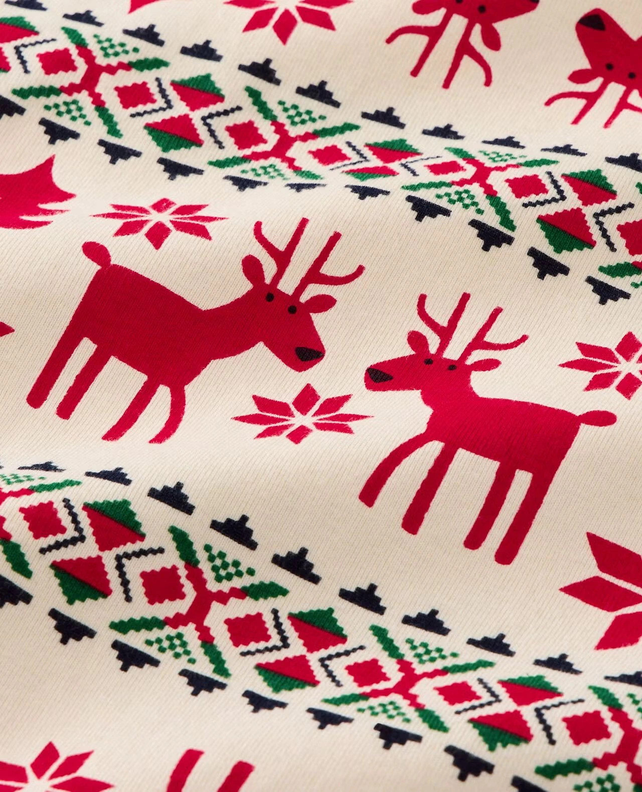 Adult Holiday Dear Deer Long John Pajama Top Dear Deer