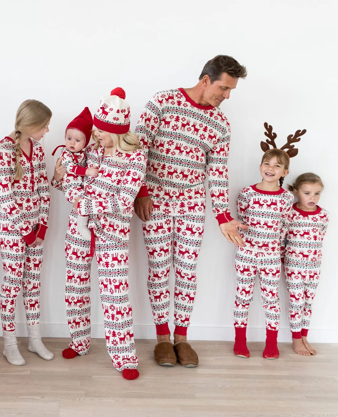 Adult Holiday Dear Deer Long John Pajama Top Dear Deer