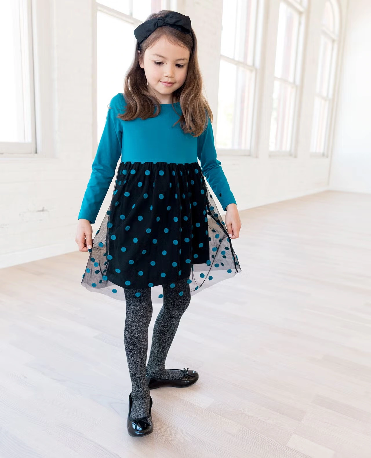 Shimmer Tights Black