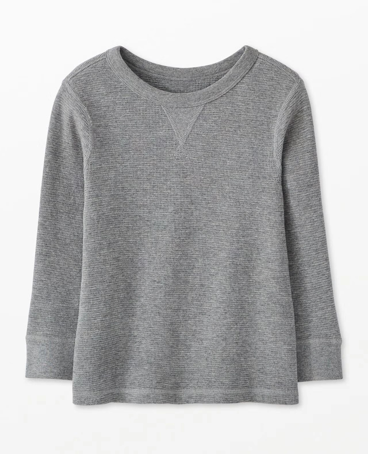 Waffle Crewneck Dark Heather Grey