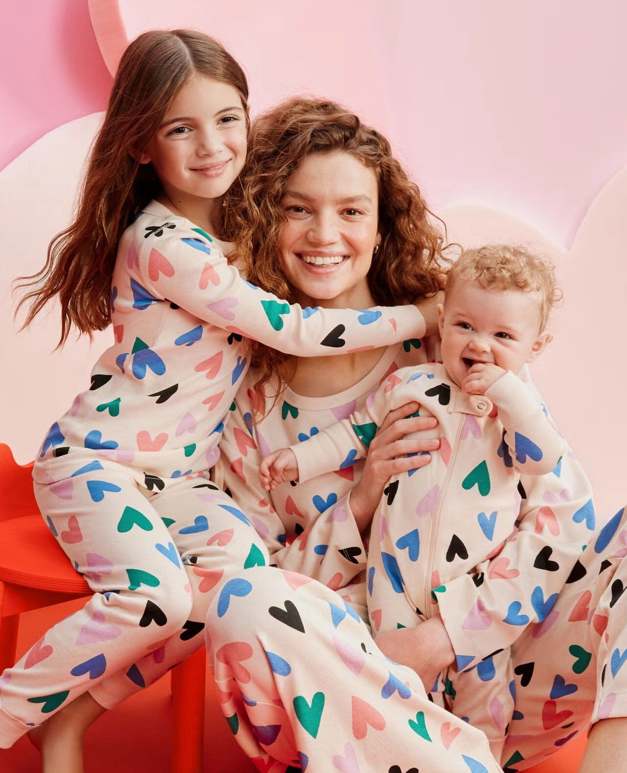 Valentine's HannaJams™ Pajama Set Fluttering Hearts