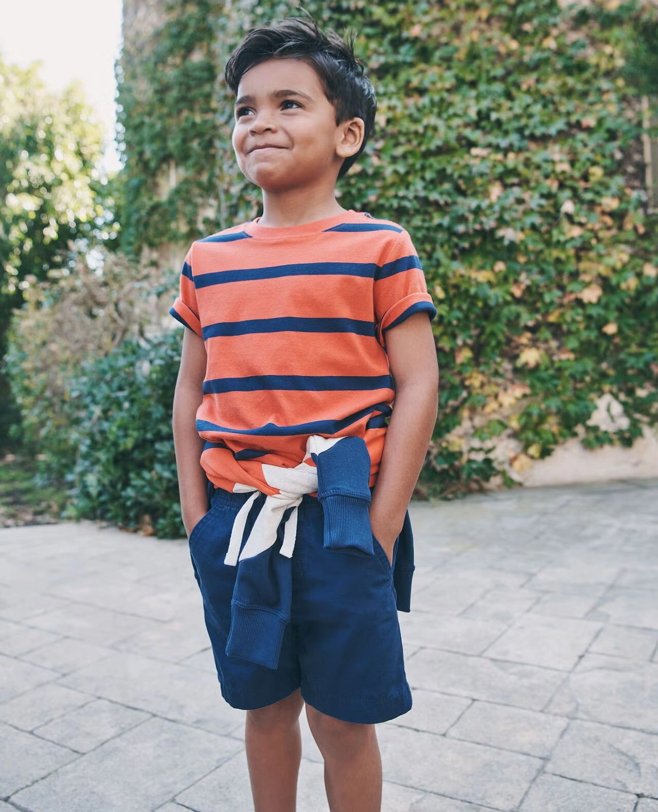 Canvas Shorts Navy Blue