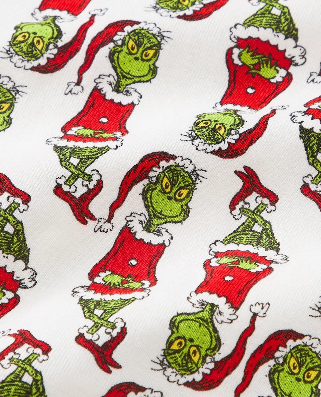 Adult Dr. Seuss Grinch Long John Pajama Top Grinch Mix It Up