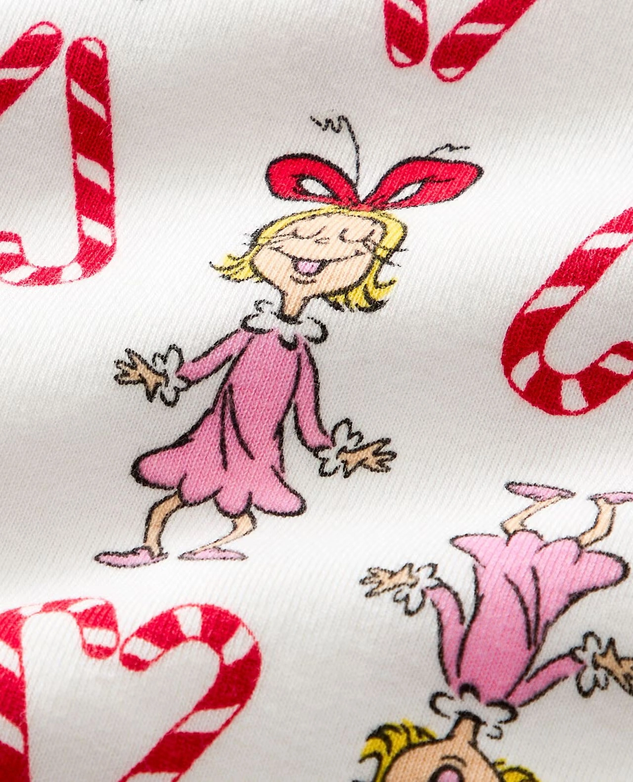 Women's Dr. Seuss Grinch Pajama Pants Cindy Lou Who Candy Cane
