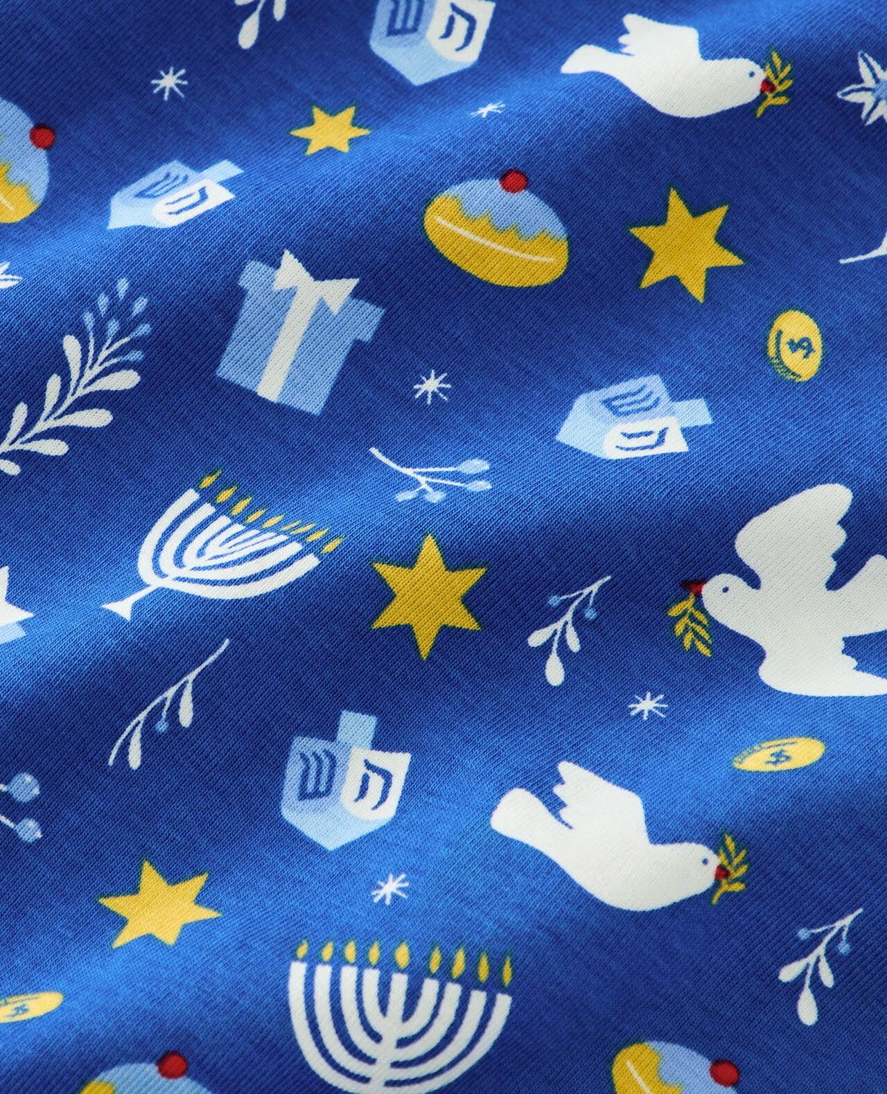 Adult Holiday Long John Pajama Top Light and Love