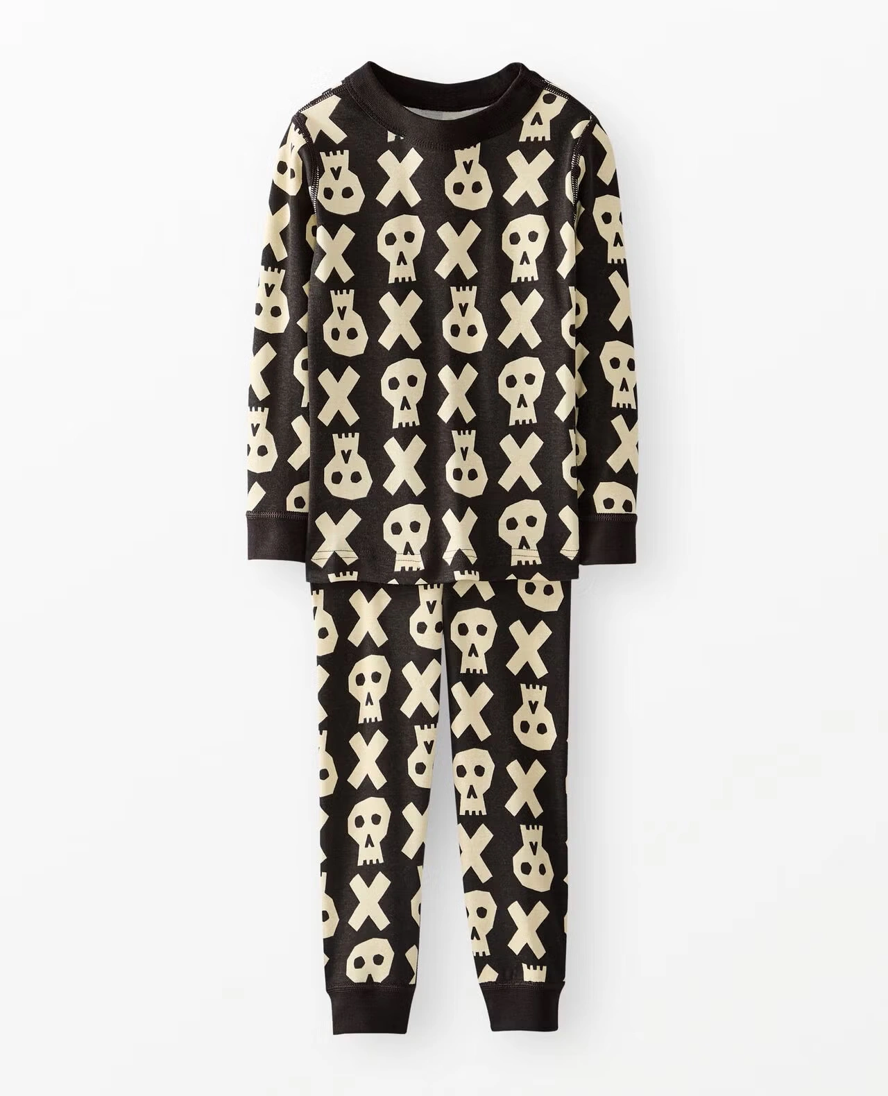 Halloween HannaJams™ Pajama Set Skulls on Black