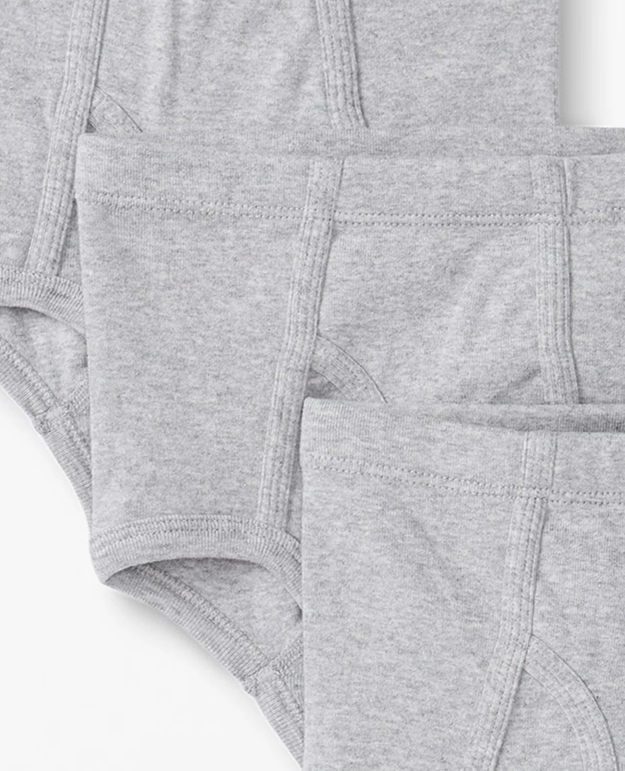 3-Pack Organic Cotton Classic Briefs Heather Grey