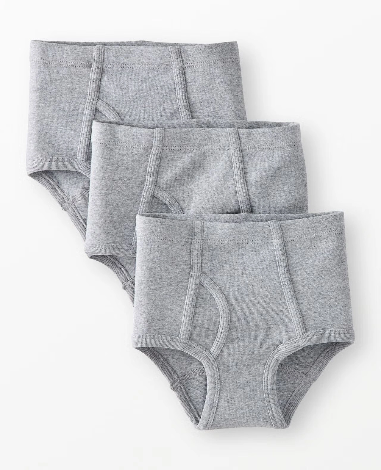 3-Pack Organic Cotton Classic Briefs Heather Grey