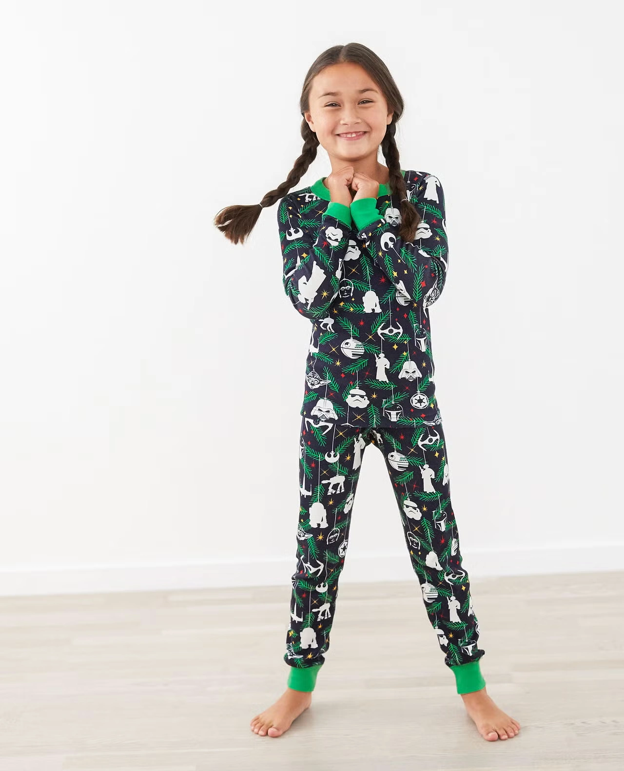 Kids STAR WARS™ Holiday Long John Pajama Set Star Wars Holiday