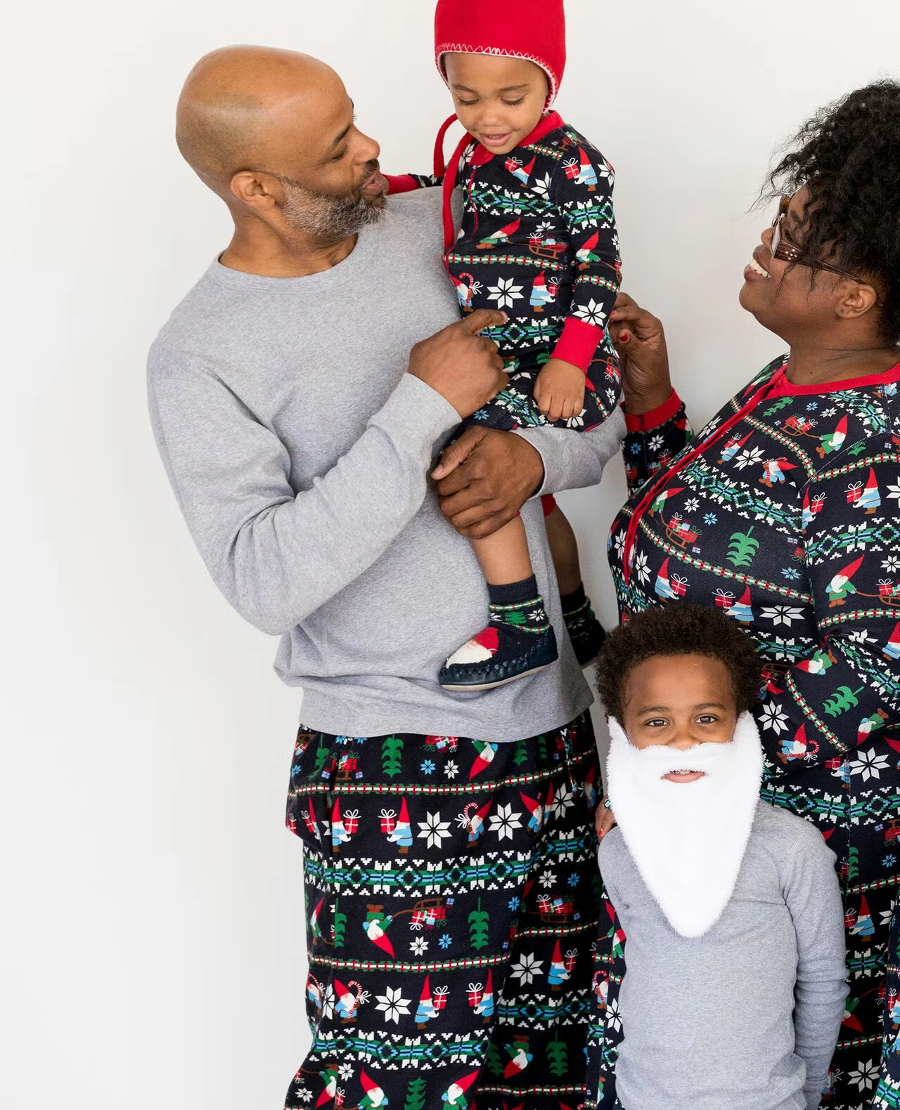 Adult Long John Pajama Top Heather Grey
