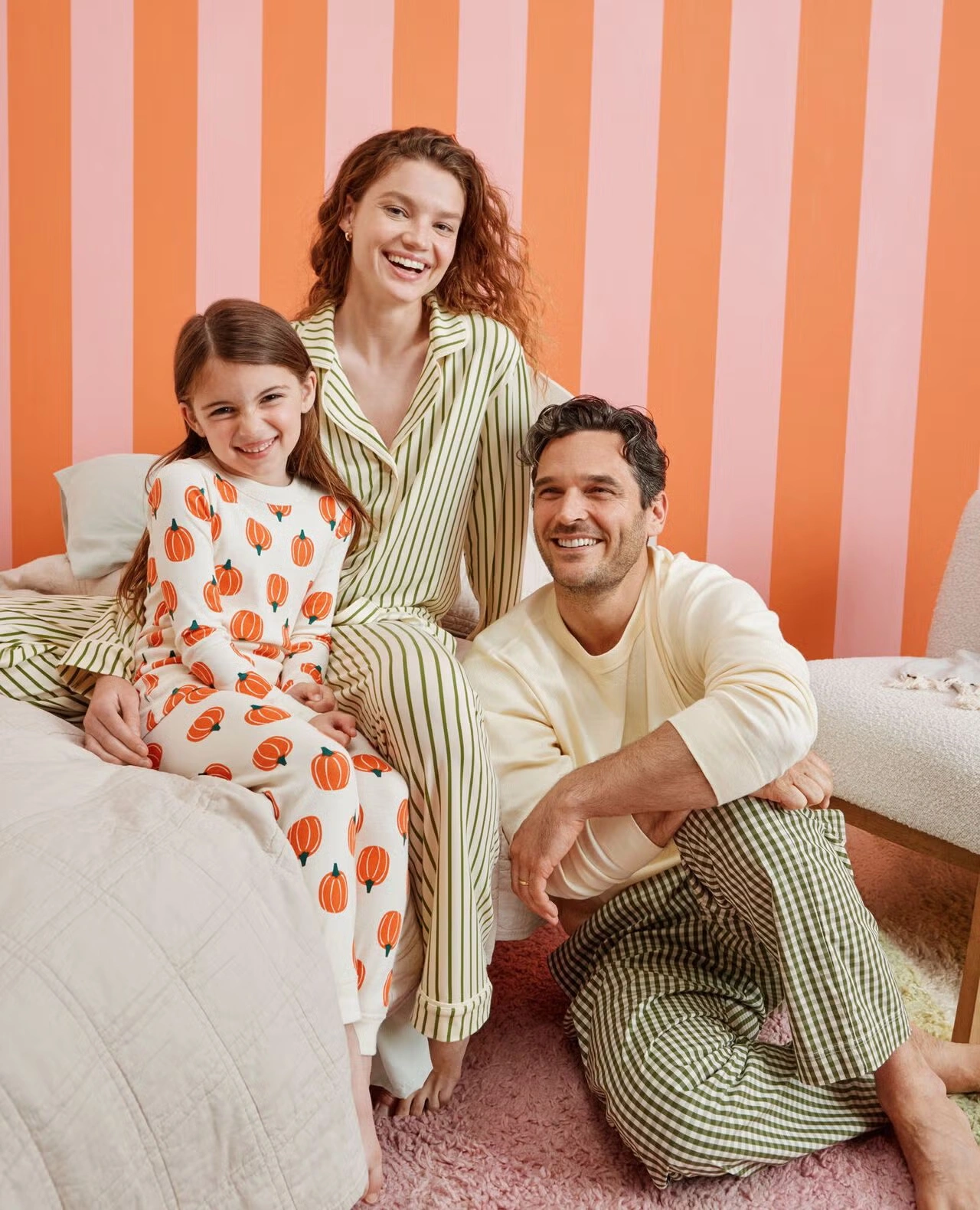 Adult Long John Pajama Top Almond Oil