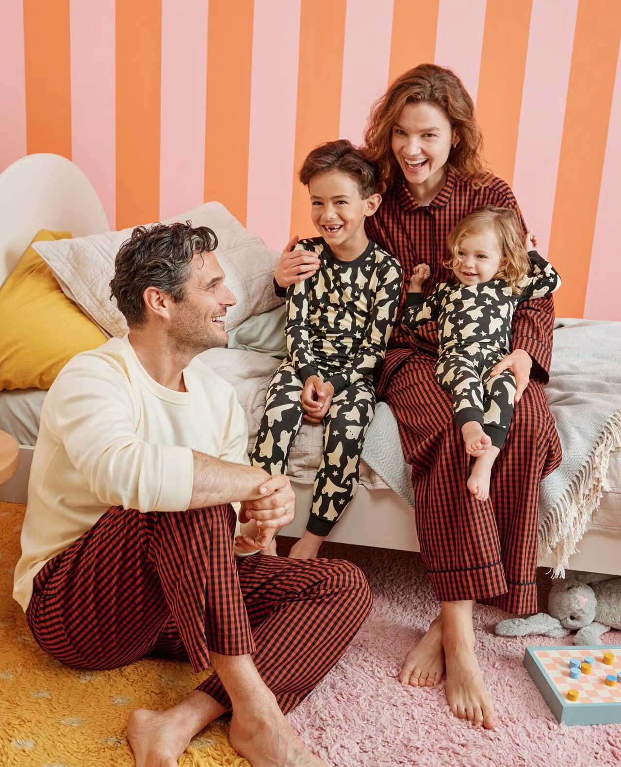 Adult Long John Pajama Top Almond Oil