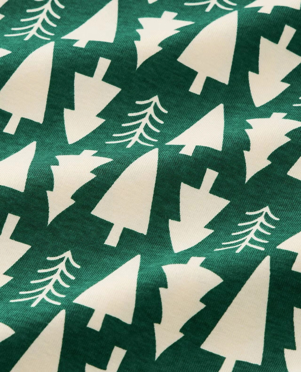 Women's Holiday Long John Pajama Top Winter Green